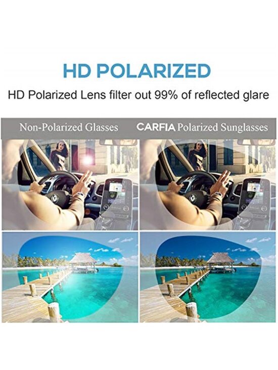 Polarized Sunglasses for Women UV400 Protection CA3210 | Flexible main image 6